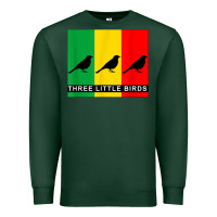 Sports Green THREE LITTLE BIRDS Premium Sweatshirt - PixelFlow