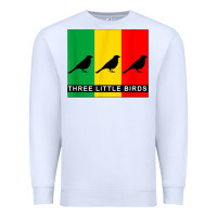White THREE LITTLE BIRDS Premium Sweatshirt - PixelFlow