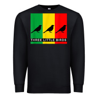 Black THREE LITTLE BIRDS Premium Sweatshirt - PixelFlow