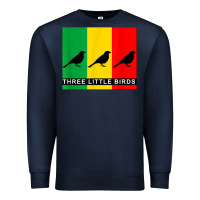 Navy THREE LITTLE BIRDS Premium Sweatshirt - PixelFlow