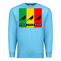 Ocean Blue THREE LITTLE BIRDS Premium Sweatshirt - PixelFlow