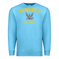 Ocean Blue uss fall river ca 131 Premium Sweatshirt - PixelFlow