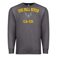 Charcoal Heather uss fall river ca 131 Premium Sweatshirt - PixelFlow