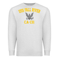 Oatmeal Heather uss fall river ca 131 Premium Sweatshirt - PixelFlow