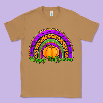 Happy Halloween Rainbow Classic Tee Designed By Jasminsmagicworld