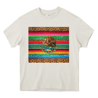 Cream serape leopard mexican Heavy Core Tee - Jasminsmagicworld