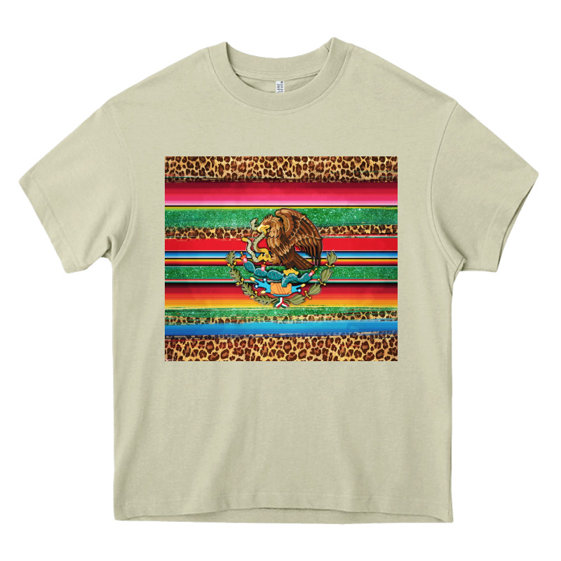 Serape Leopard Mexican Heavy Core Tee by Jasminsmagicworld | Teevron