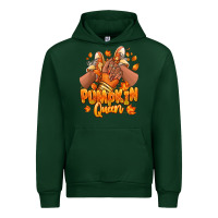 Forest Green Pumpkin queen Fall black girl sneakers Urban Hoodie - RanaPortraitStore