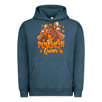 Pigment Midnight Navy Pumpkin queen Fall black girl sneakers Urban Hoodie - RanaPortraitStore