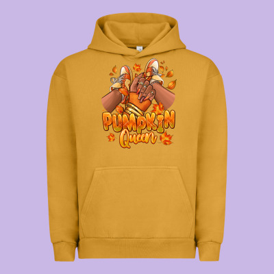 Pumpkin Queen Fall Black Girl Sneakers Urban Hoodie Designed By Ranaportraitstore