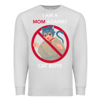 Dove Grey i am a mom against cat boys Premium Sweatshirt - PixelFlow