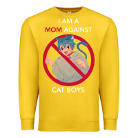 I Am A Mom Against Cat Boys Premium Sweatshirt | Teevron