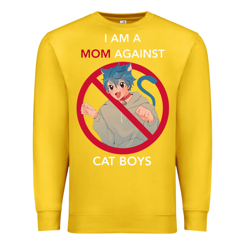 I Am A Mom Against Cat Boys Premium Sweatshirt by PixelFlow | Teevron