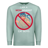 Seafoam i am a mom against cat boys Premium Sweatshirt - PixelFlow
