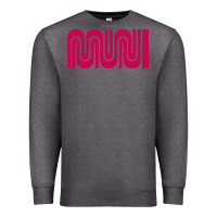 Charcoal Heather sf muni bart    muni Premium Sweatshirt - PixelFlow