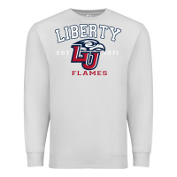 Dove Grey liberty university flames football lynchburg virginia sparky the eagle Premium Sweatshirt - PixelFlow