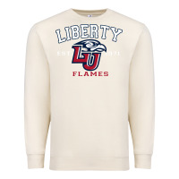 Sandshell liberty university flames football lynchburg virginia sparky the eagle Premium Sweatshirt - PixelFlow
