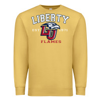 Antique Gold liberty university flames football lynchburg virginia sparky the eagle Premium Sweatshirt - PixelFlow