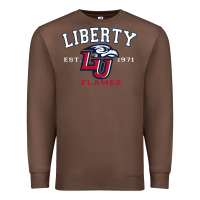 Chestnut liberty university flames football lynchburg virginia sparky the eagle Premium Sweatshirt - PixelFlow