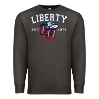 Smoke liberty university flames football lynchburg virginia sparky the eagle Premium Sweatshirt - PixelFlow