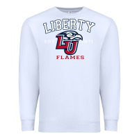 White liberty university flames football lynchburg virginia sparky the eagle Premium Sweatshirt - PixelFlow