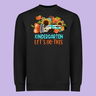 Kindergarten Let's Do This Heavyweight Sweatshirt Designed By Jahusdesignshop