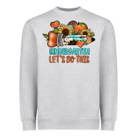 Heather Grey kindergarten let's do this Heavyweight Sweatshirt - JahusDesignShop
