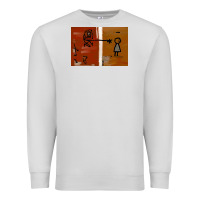 Dove Grey It’s Always Sunny Painting Premium Sweatshirt - PixelFlow