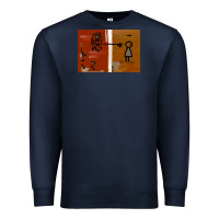 Navy It’s Always Sunny Painting Premium Sweatshirt - PixelFlow