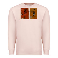 Pale Pink It’s Always Sunny Painting Premium Sweatshirt - PixelFlow