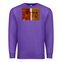Purple It’s Always Sunny Painting Premium Sweatshirt - PixelFlow