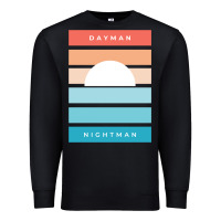 Black DAYMAN NIGHTMAN - It's Always Sunny Premium Sweatshirt - PixelFlow