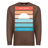 Chestnut DAYMAN NIGHTMAN - It's Always Sunny Premium Sweatshirt - PixelFlow