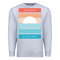 Heather Grey DAYMAN NIGHTMAN - It's Always Sunny Premium Sweatshirt - PixelFlow