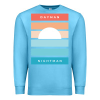 Ocean Blue DAYMAN NIGHTMAN - It's Always Sunny Premium Sweatshirt - PixelFlow