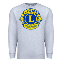 Heather Grey lions clubs international classic Premium Sweatshirt - PixelFlow