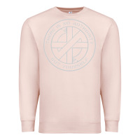 Pale Pink Crass   There Is No  Authority But Yourself Classic Premium Sweatshirt - PixelFlow