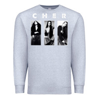 Heather Grey Cher, Cher Heart of Stone, Cher Cher Cher Cher Cher, Cher Cher Cher Ch Premium Sweatshirt - PixelFlow