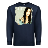 Navy Cher Believe Tour, Cher Believe Tours, Cher, Believe, Tour, the Cher B Premium Sweatshirt - PixelFlow