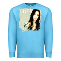 Ocean Blue Cher Believe Tour, Cher Believe Tours, Cher, Believe, Tour, the Cher B Premium Sweatshirt - PixelFlow