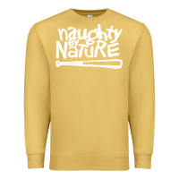 Antique Gold naughty by nature Premium Sweatshirt - PixelFlow