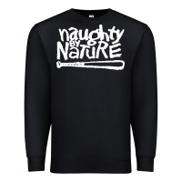 Black naughty by nature Premium Sweatshirt - PixelFlow