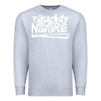 Heather Grey naughty by nature Premium Sweatshirt - PixelFlow