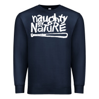 Navy naughty by nature Premium Sweatshirt - PixelFlow