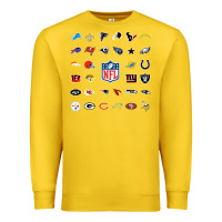Lemon american football team collage    wall art Premium Sweatshirt - PixelFlow