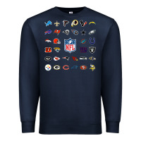 Navy american football team collage    wall art Premium Sweatshirt - PixelFlow