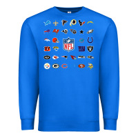 True Royal american football team collage    wall art Premium Sweatshirt - PixelFlow