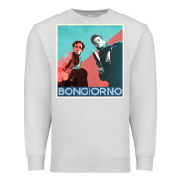 Dove Grey Inglorious Basterds - Bongiorno poster GIFT Premium Sweatshirt - PixelFlow