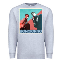 Heather Grey Inglorious Basterds - Bongiorno poster GIFT Premium Sweatshirt - PixelFlow