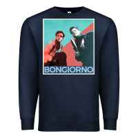 Navy Inglorious Basterds - Bongiorno poster GIFT Premium Sweatshirt - PixelFlow